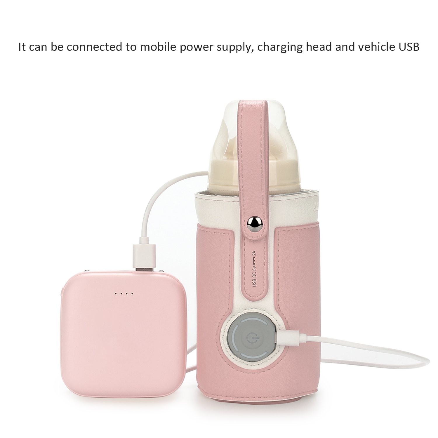 Baby Food Warmer - 3 Temperature Adjustable Portable Baby Bottle