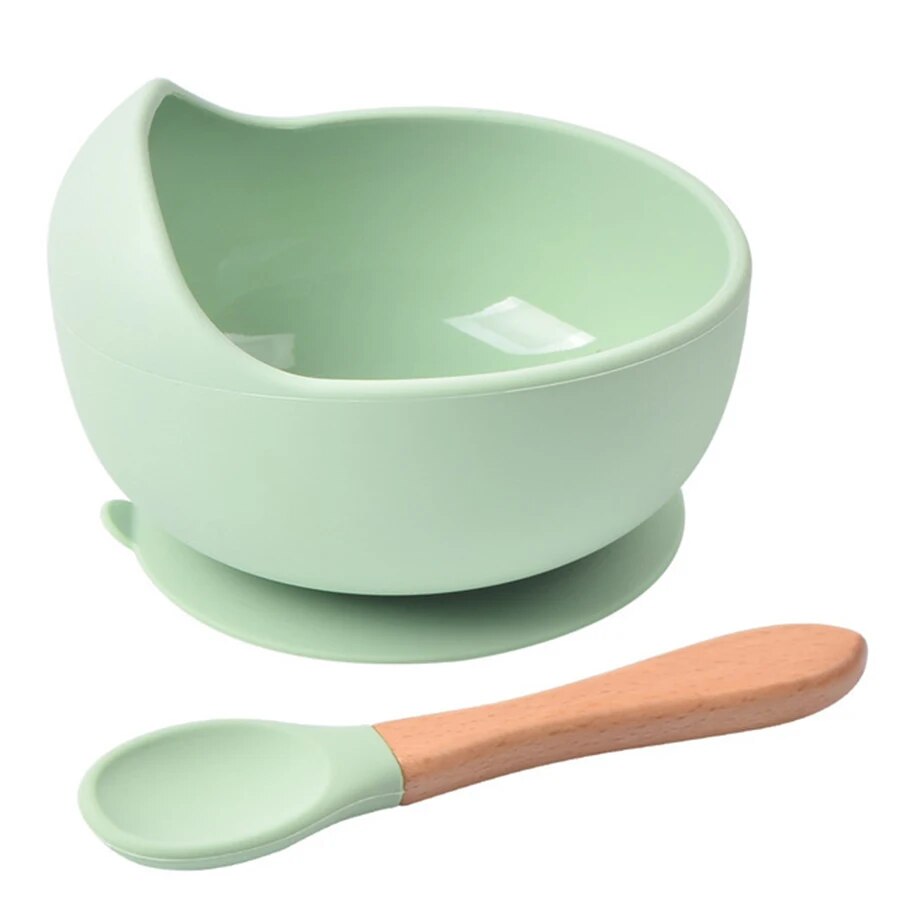 Baby Food Diary - High Quality Spill-Proof Silicone Feeding Bowl