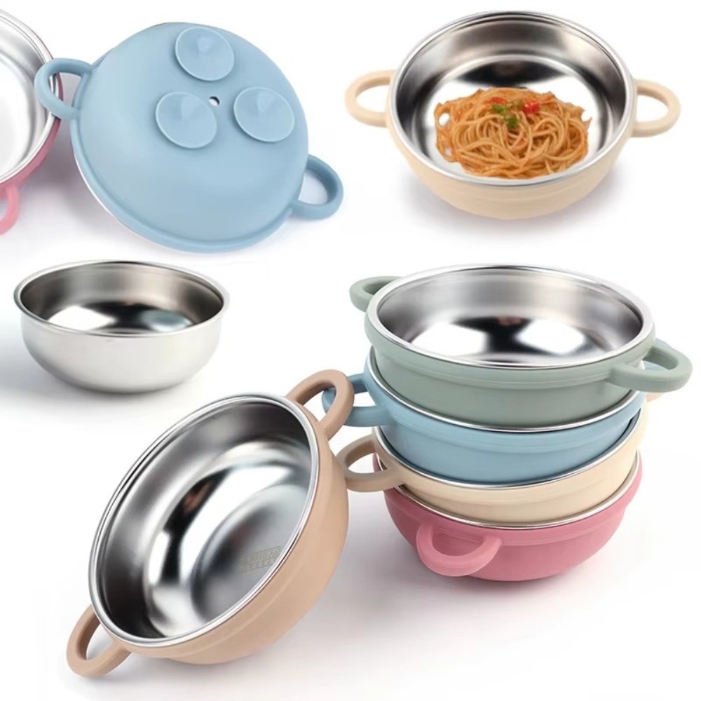 Baby Food Diary - 304 Stainless Steel Baby Feeding Bowl