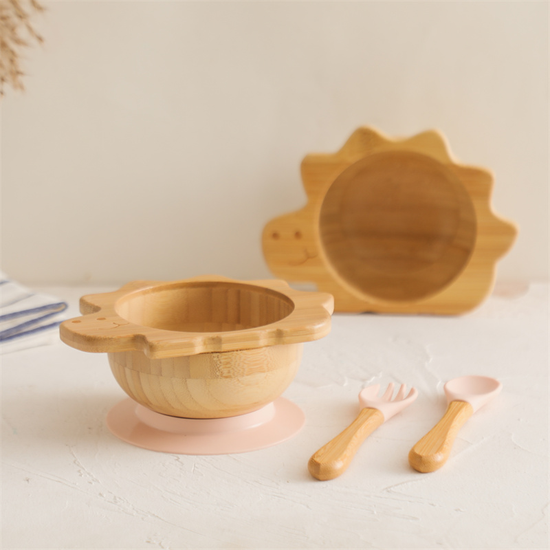 Baby Wooden Tableware Set Dino - Baby Food Dispensing Spoon 评论和价格