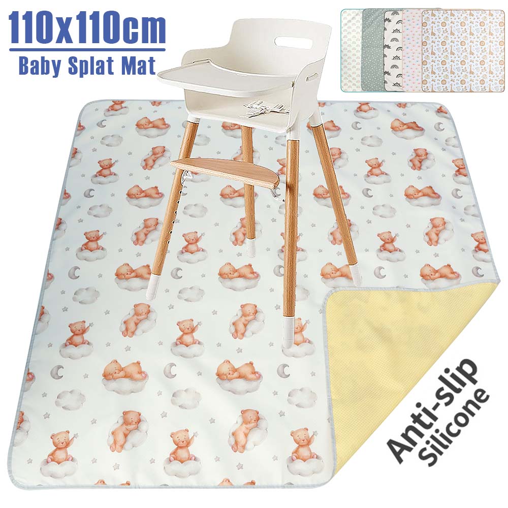 Baby Splat Mat Anti Slip High  - Highchair Splash Mat 评论和价格