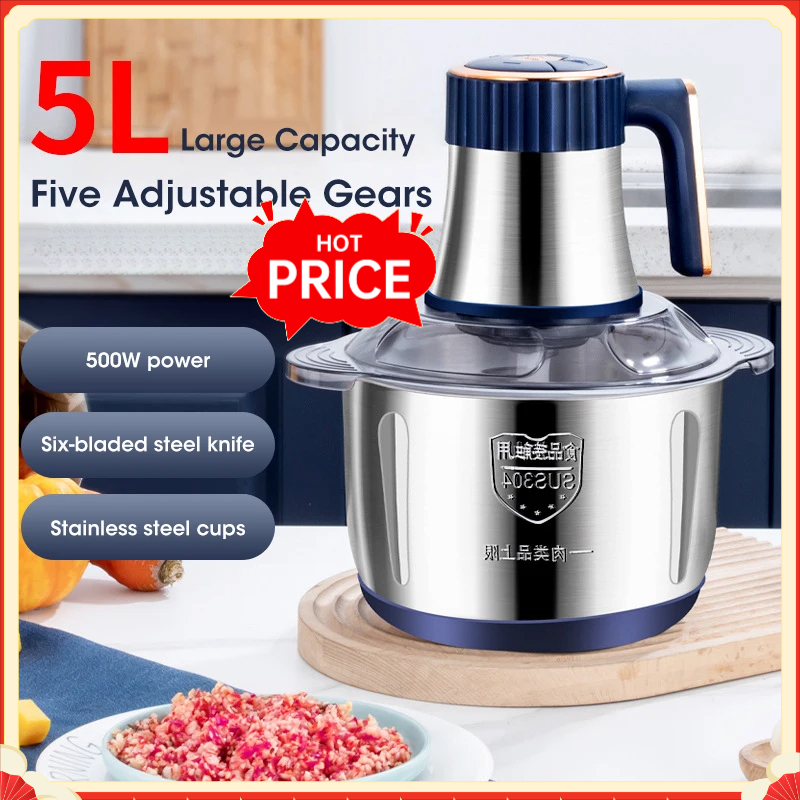 5L Electric Meat Grinders 304  - Baby Food Kids 评论和价格