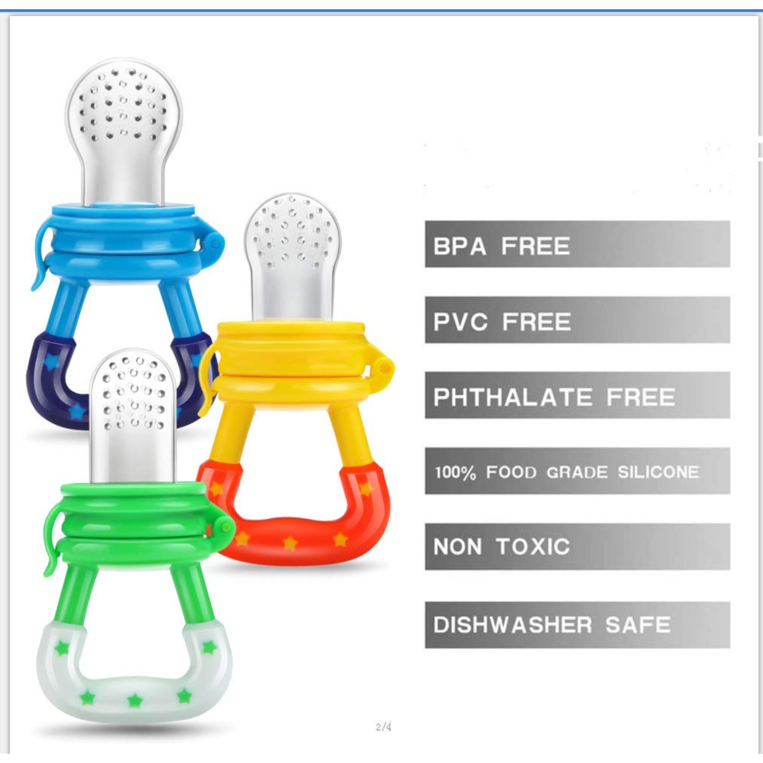 Baby Fruit Food Feeder/pacifie - Baby Food Ideas 评论和价格