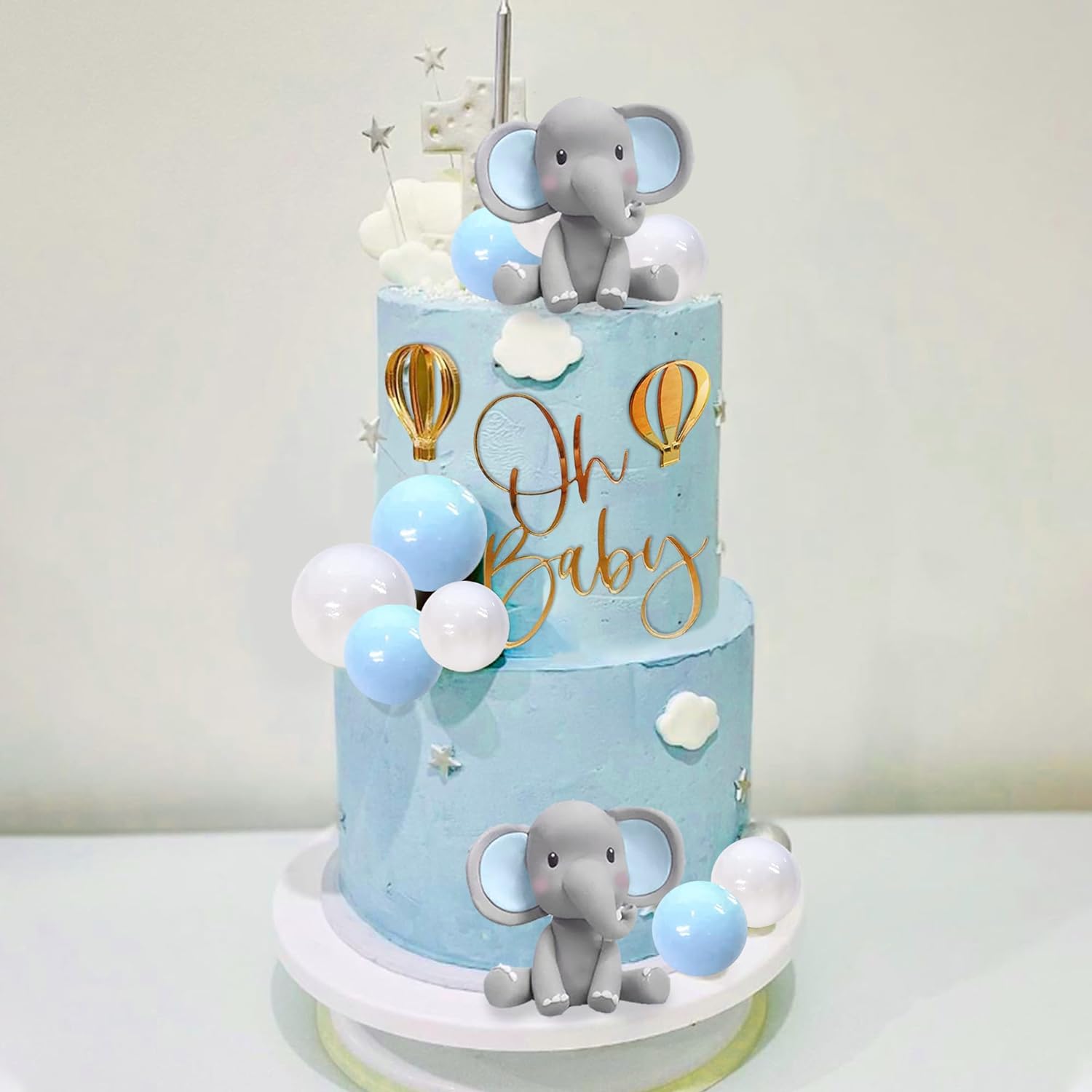 Elephant Cake Decoration Baby  - Baby Food Ideas 评论和价格