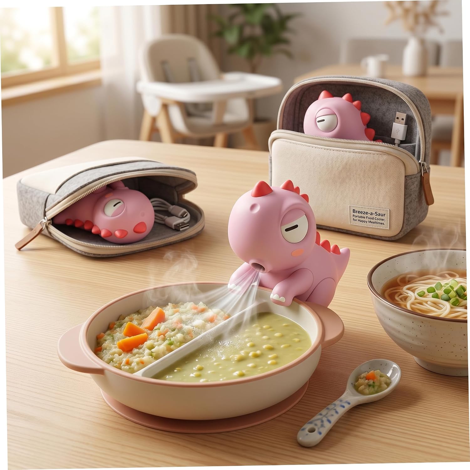 Cute Elephant Mini Fan Baby Fe - Baby Food Kids 评论和价格