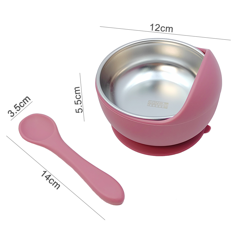 3Pcs Set Baby Feeding Bowl Wit - Baby Food Dispensing Spoon 评论和价格