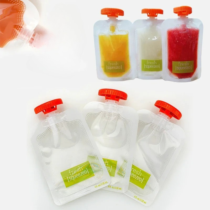 10Pcs Baby Food and Juice Box  - Baby Puree Pouch 评论和价格