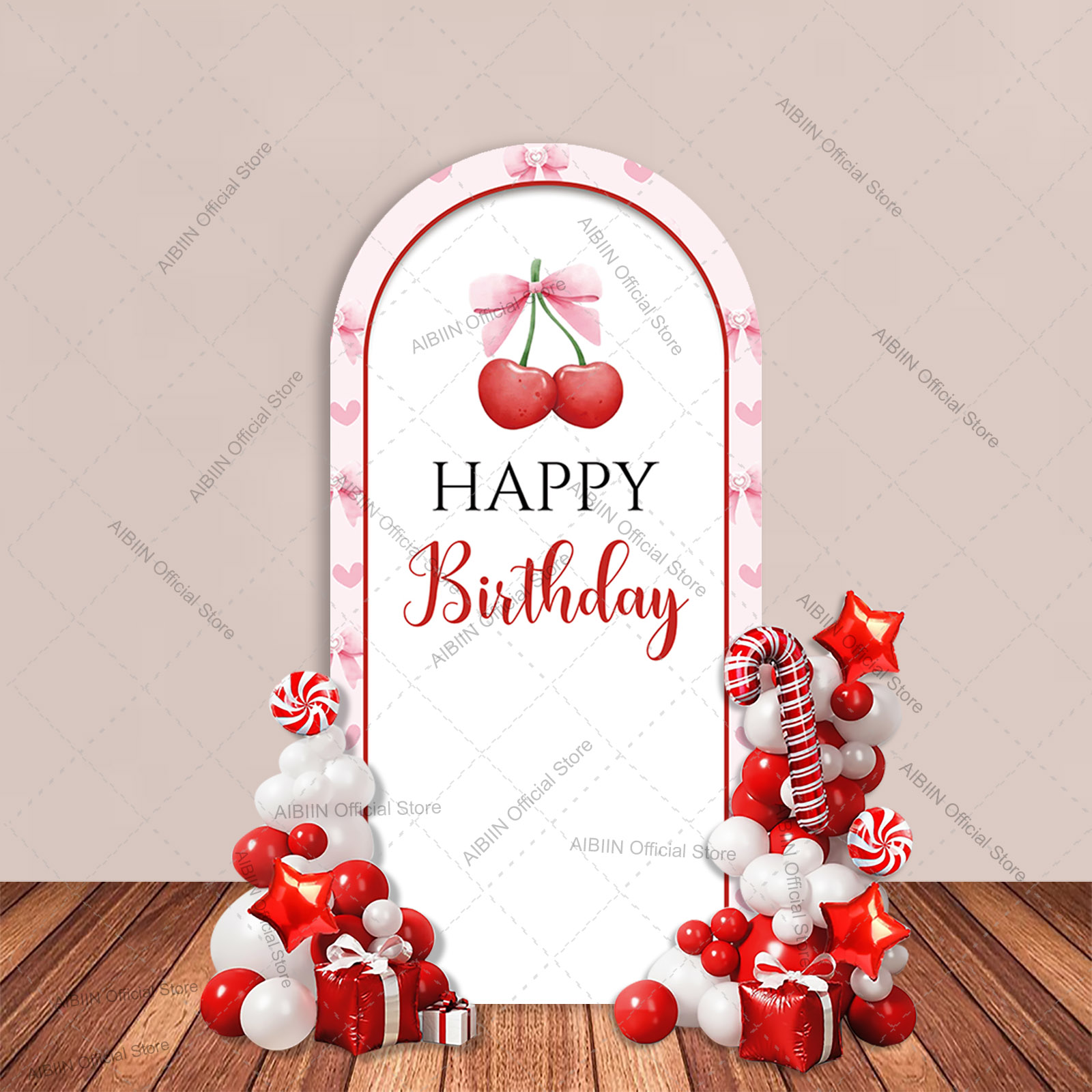 Girl Cherry Happy Birthday Arc - Baby Food Ideas 评论和价格