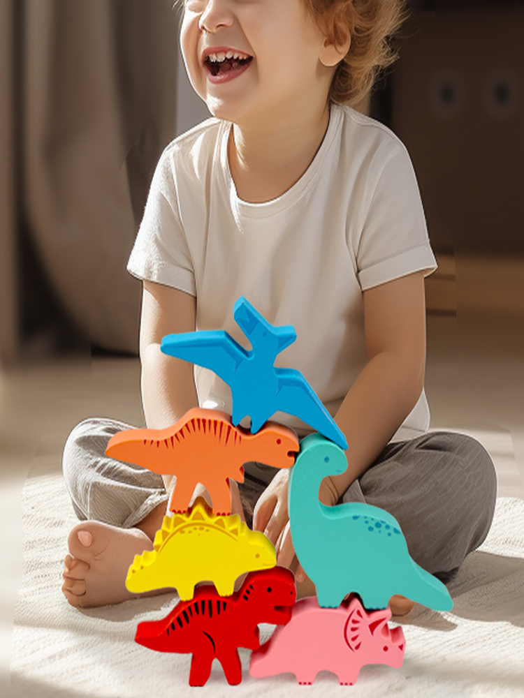 Wooden Balance Blocks Toys For - Baby Food Eat 评论和价格