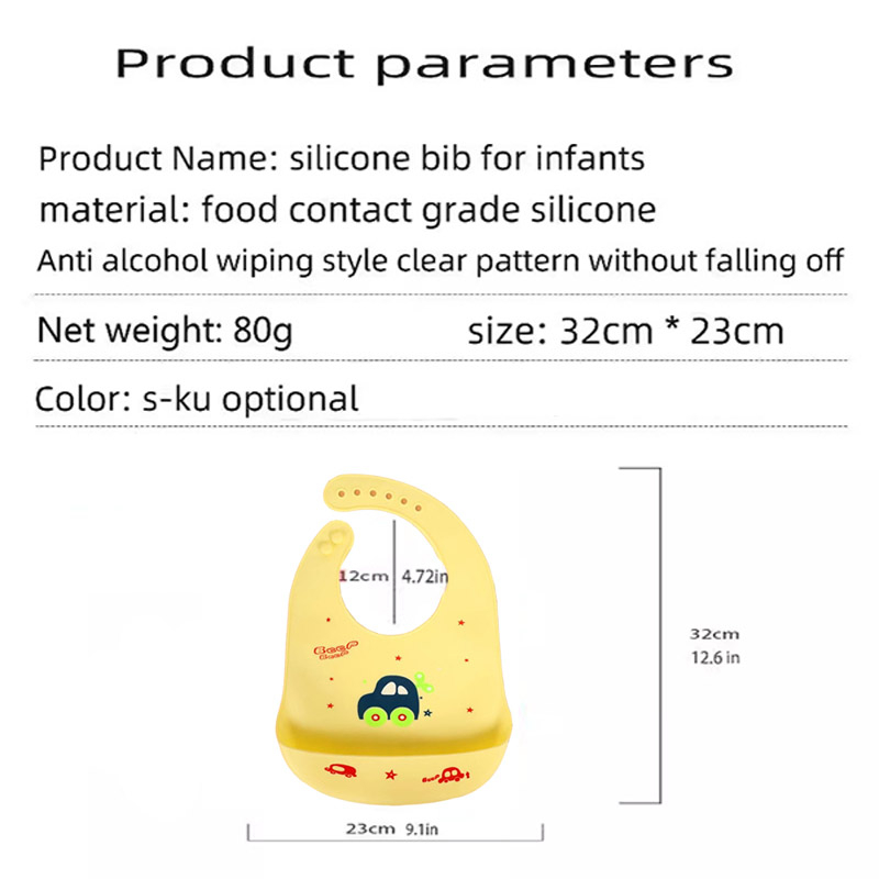 Silicone Baby Feeding Bib Wate - Baby Food Eat 评论和价格