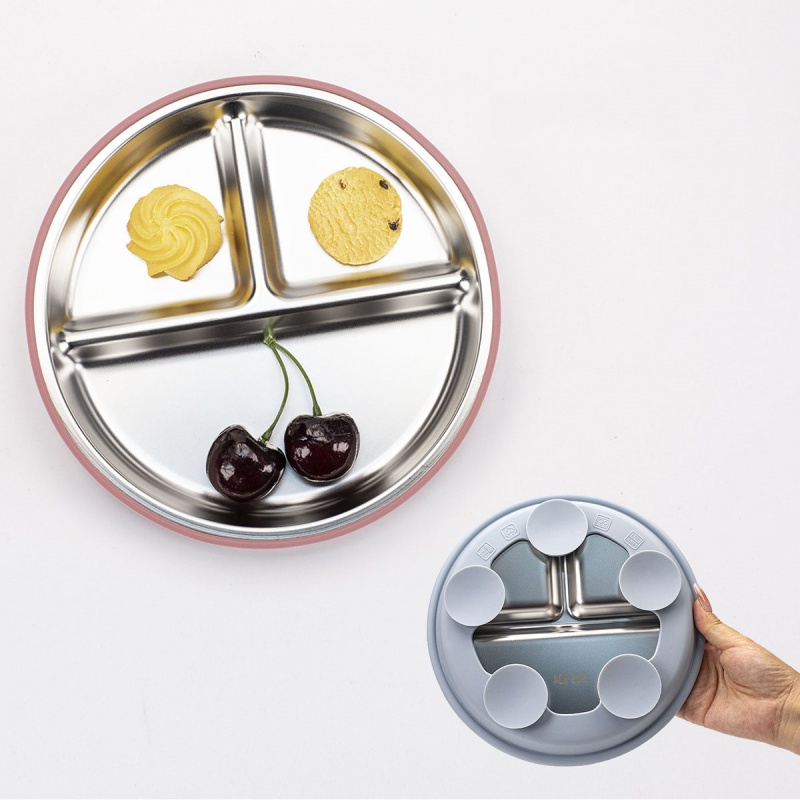 2pcs BPA Free Stainless Steel  - Plate Suction Toddler 评论和价格
