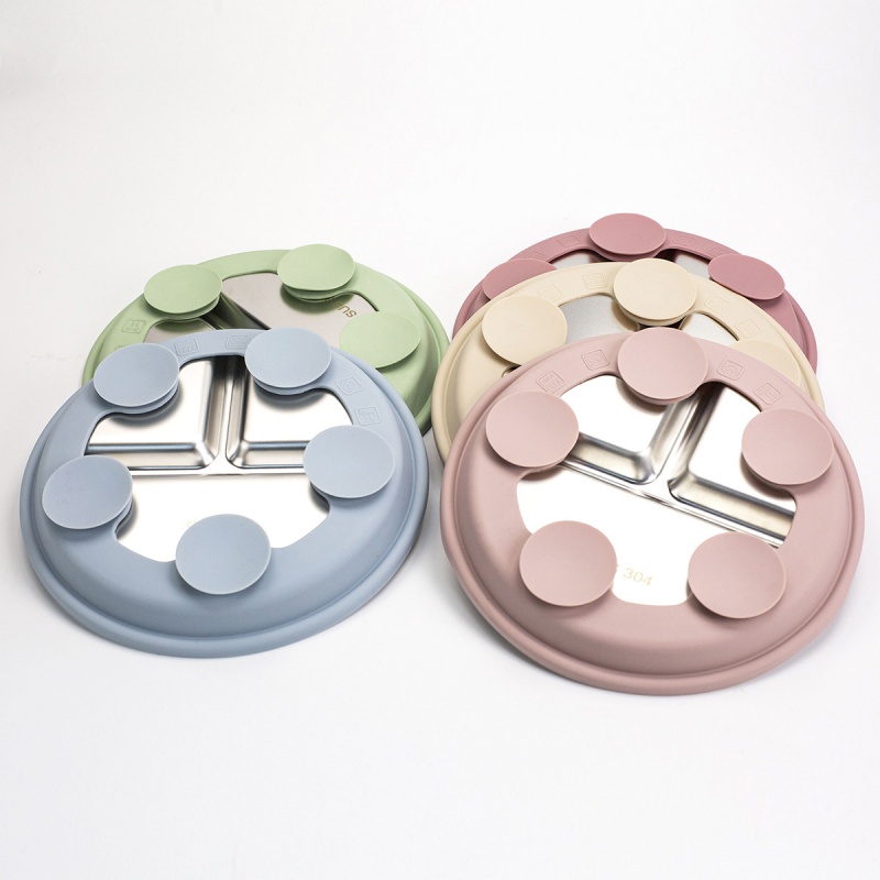 2pcs BPA Free Stainless Steel  - Plate Suction Toddler 评论和价格
