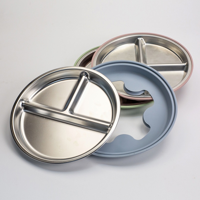2pcs BPA Free Stainless Steel  - Plate Suction Toddler 评论和价格