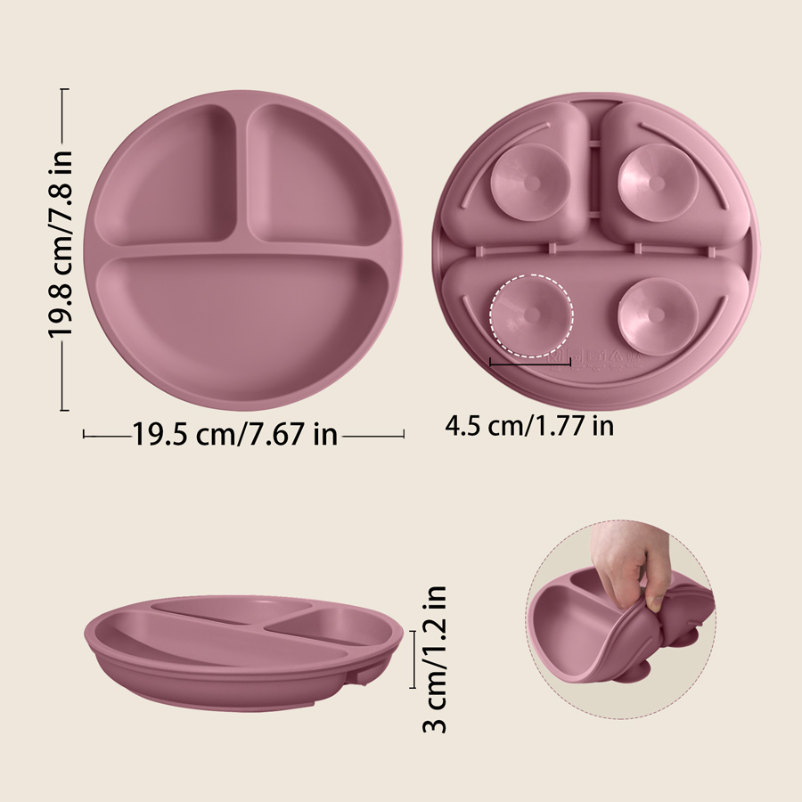 1PCS Baby Suction Silicone Din - Plate Suction Toddler 评论和价格
