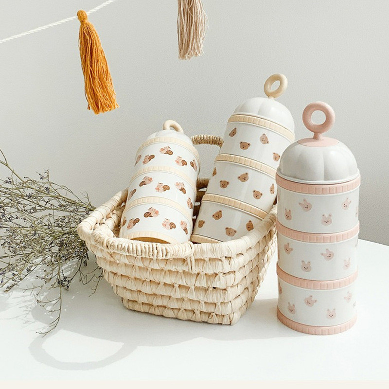 Cute Bear Milk Powder Box Baby - Puree Baby Food 评论和价格