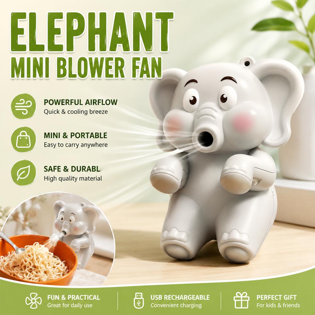 Mini Elephant Food Cooler Fan, - Baby Food Bowl 评论和价格