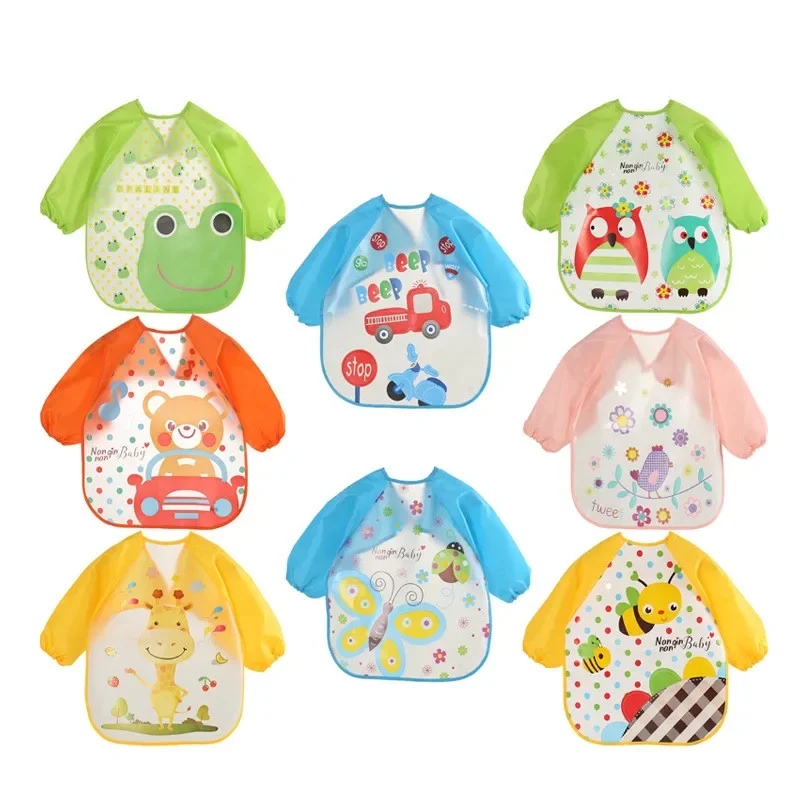 Waterproof EVA Full Sleeve Bab - Baby Food Eat 评论和价格