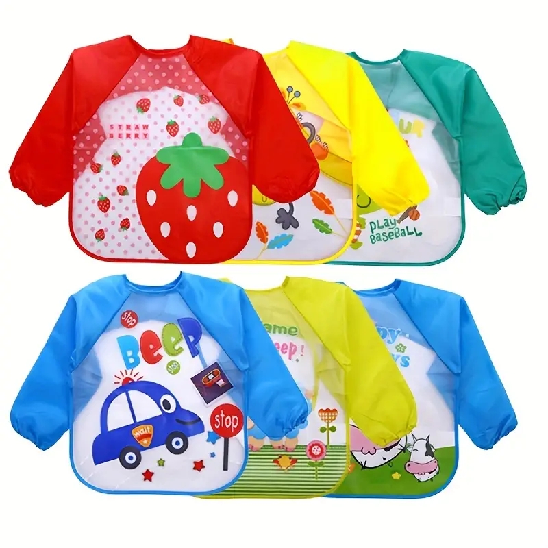 Waterproof EVA Full Sleeve Bab - Baby Food Eat 评论和价格