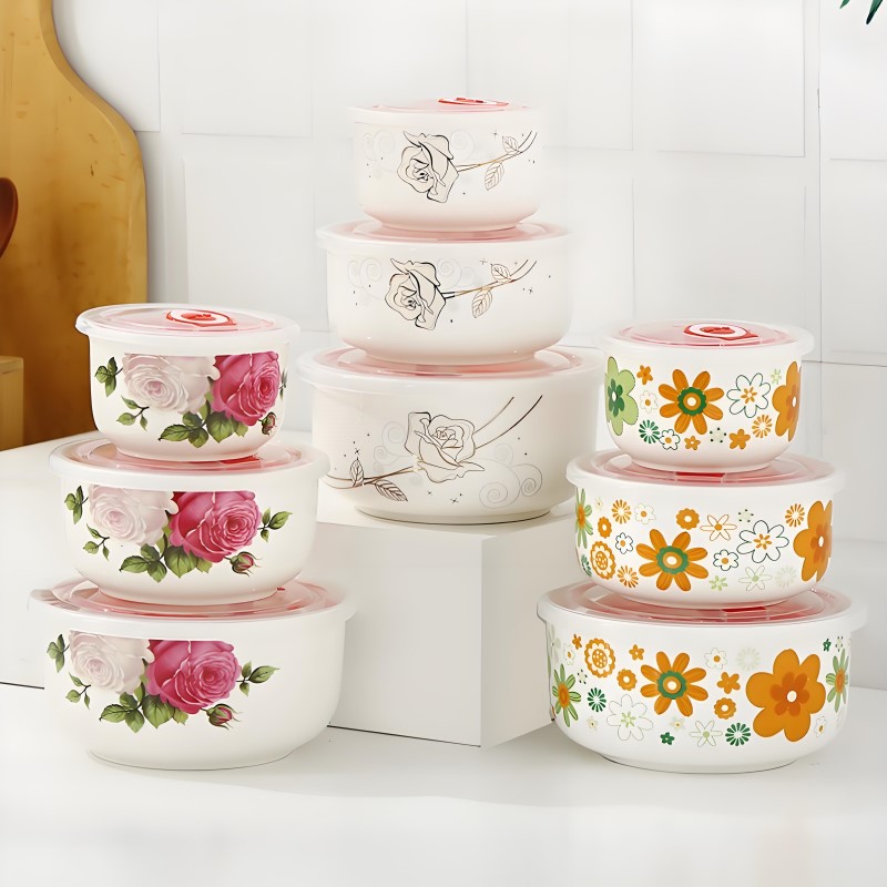 Three-piece set, fine bone chi - Baby Food Bowl 评论和价格