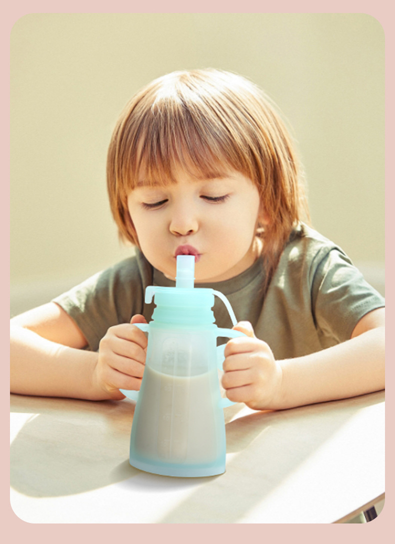New Reusable Silicone Breast M - Baby Puree Pouch 评论和价格