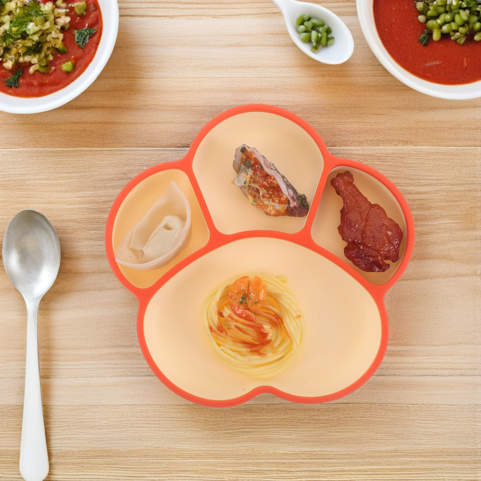 Silicone Divided Suction Plate - Plate Suction Toddler 评论和价格