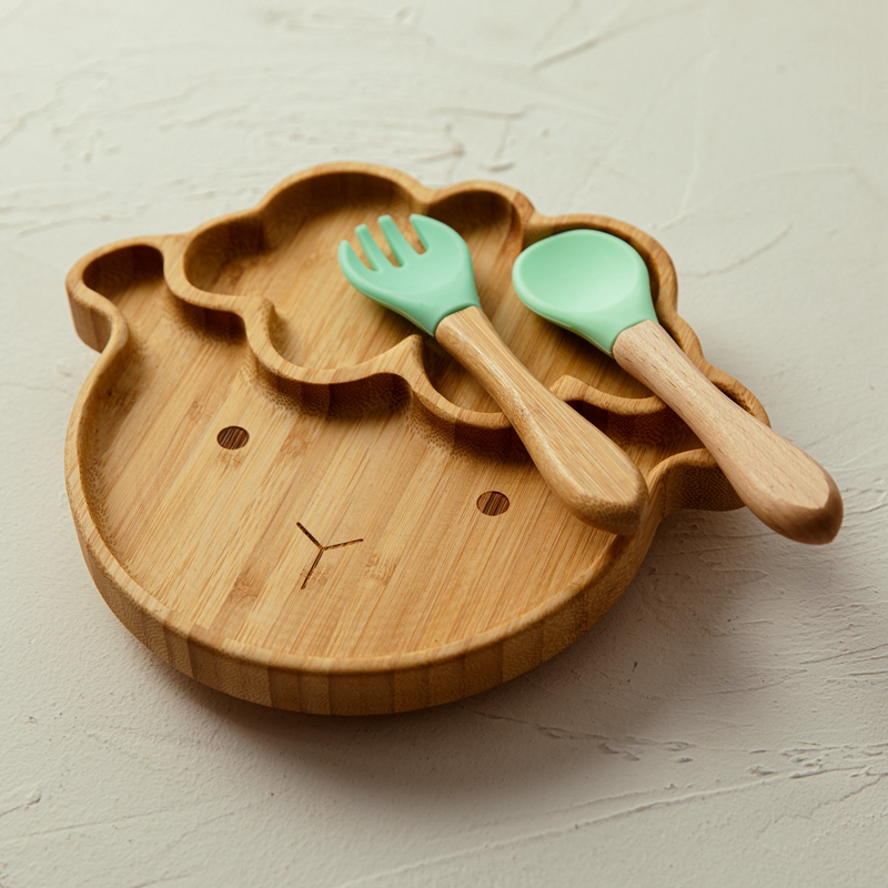 4pcs Children's Tableware Suct - Baby Food Dispensing Spoon 评论和价格