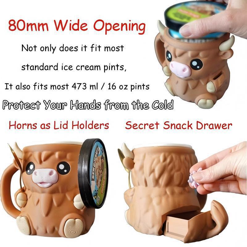 Highland Cow Ice Cream Pint Ho - Baby Food Yogurt 评论和价格