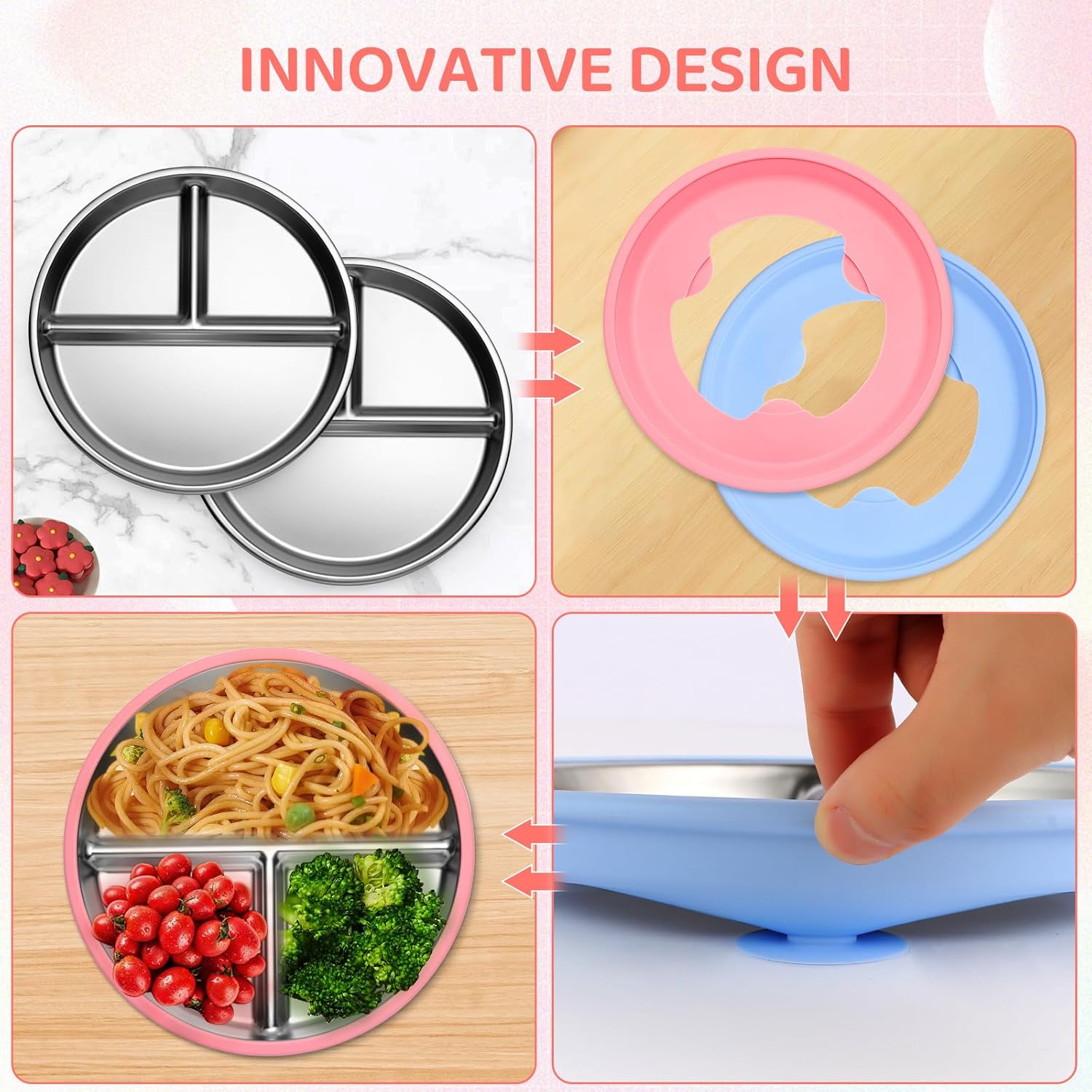 9 Inch Stainless Steel Toddler - Plate Suction Toddler 评论和价格