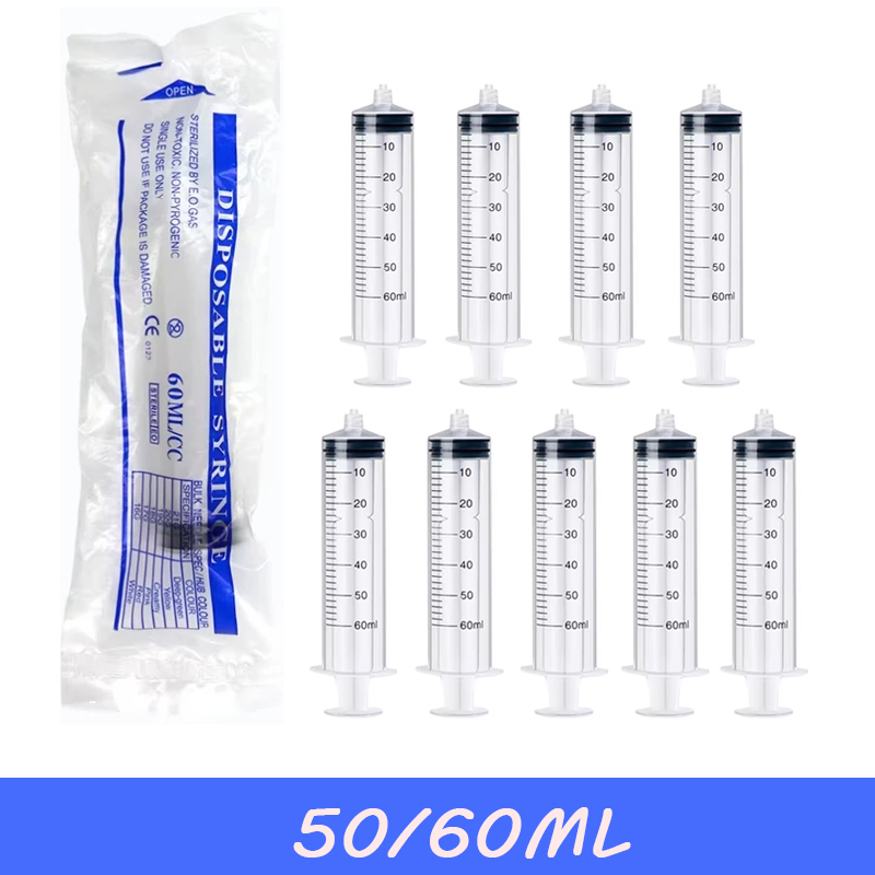5-20Pcs 60ml Luer Lock Syringe - Baby Food Allergy Rash 评论和价格