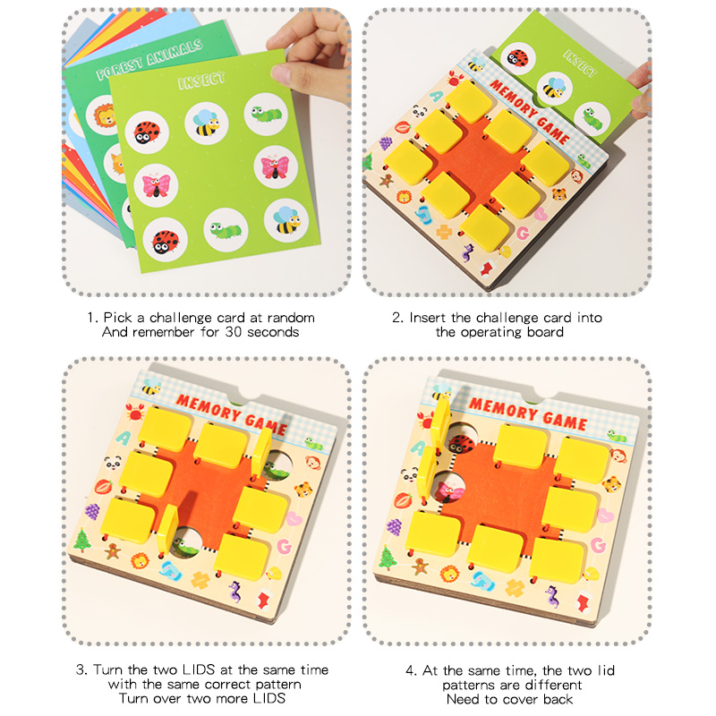 Wooden Memory Chess Toy For Ch - Baby Food Eat 评论和价格