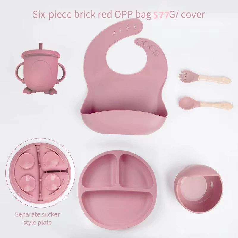 6 PCS Baby Meal Set Silicone S - Baby Food Diary 评论和价格